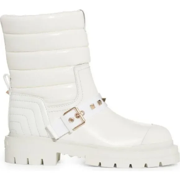 SOLD Valentino Garavani Women's Rockstud Boots Biker Boots Eu 39 US 9 - Picture 1 of 8